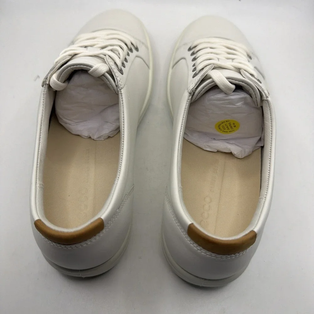Ecco Women's Soft 7W White Lace Up Sneakers 43000301007. EU 38 US 7-7.5 New